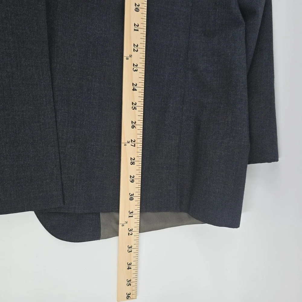 Polo University Club Ralph Lauren Blazer Mens 46 Charcoal Gray Virgin Wool USA